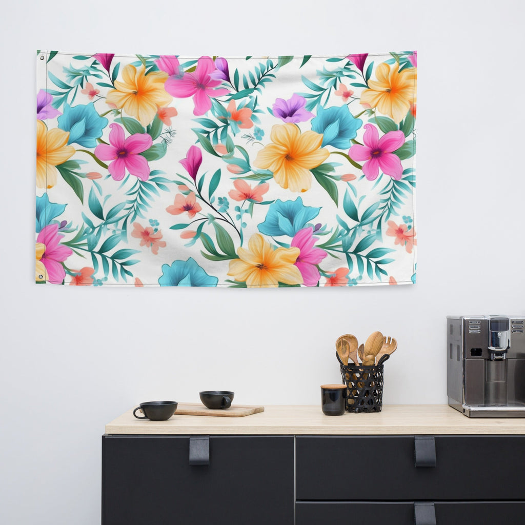 Floral Lover's Flower Enthusiast Wall Hanging Flag