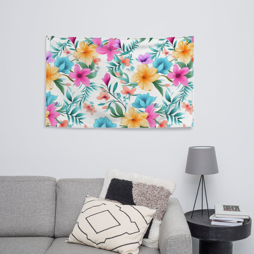 Floral Lover's Flower Enthusiast Wall Hanging Flag