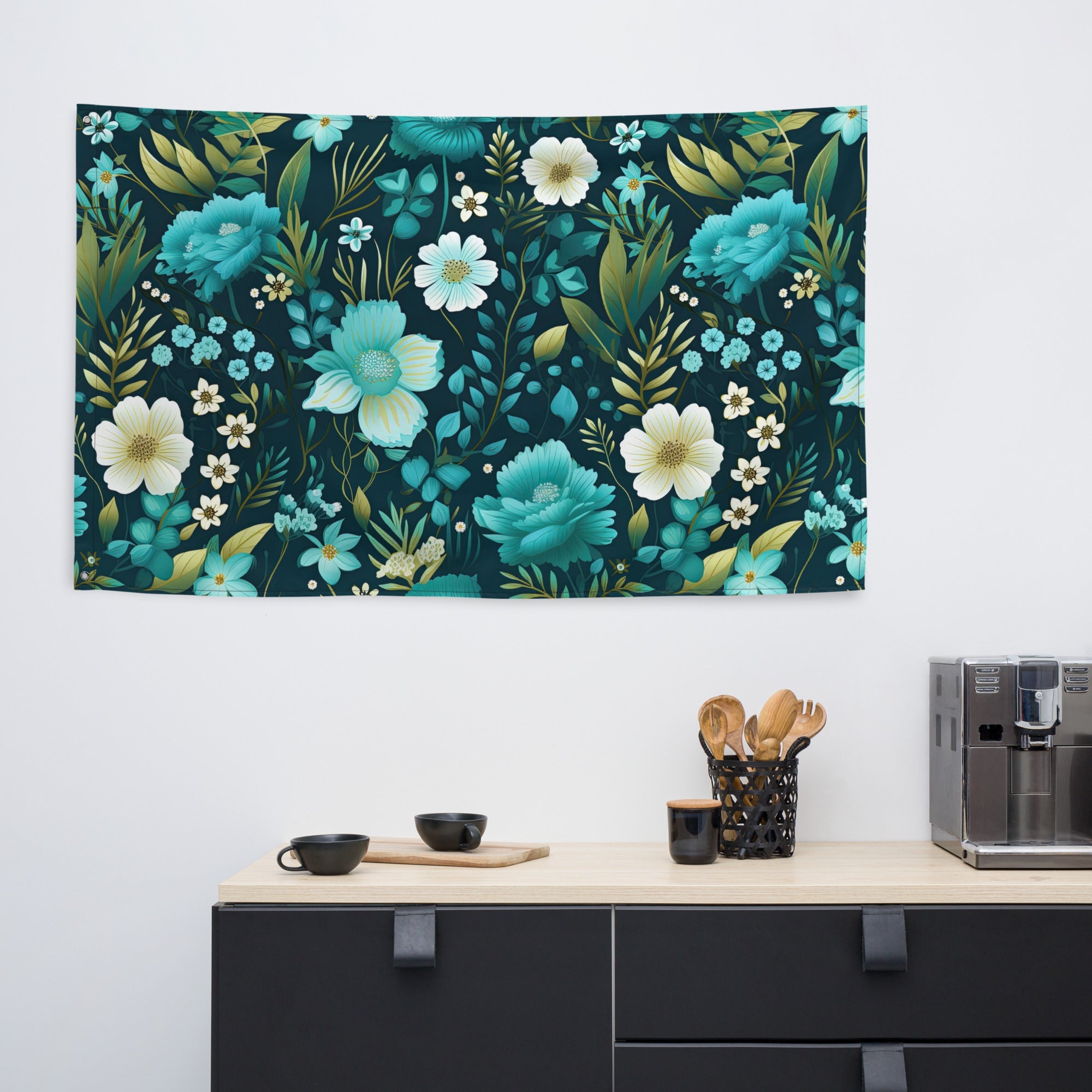 Floral Lover's Flower Enthusiast Wall Hanging Flag