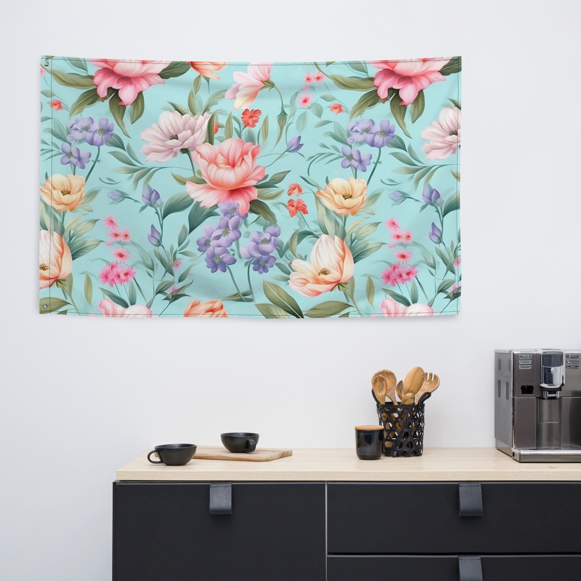 Floral Lover's Flower Enthusiast Wall Hanging Flag