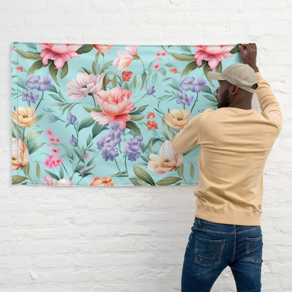 Floral Lover's Flower Enthusiast Wall Hanging Flag
