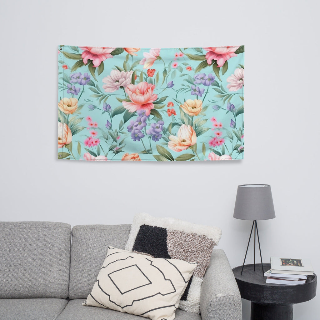 Floral Lover's Flower Enthusiast Wall Hanging Flag