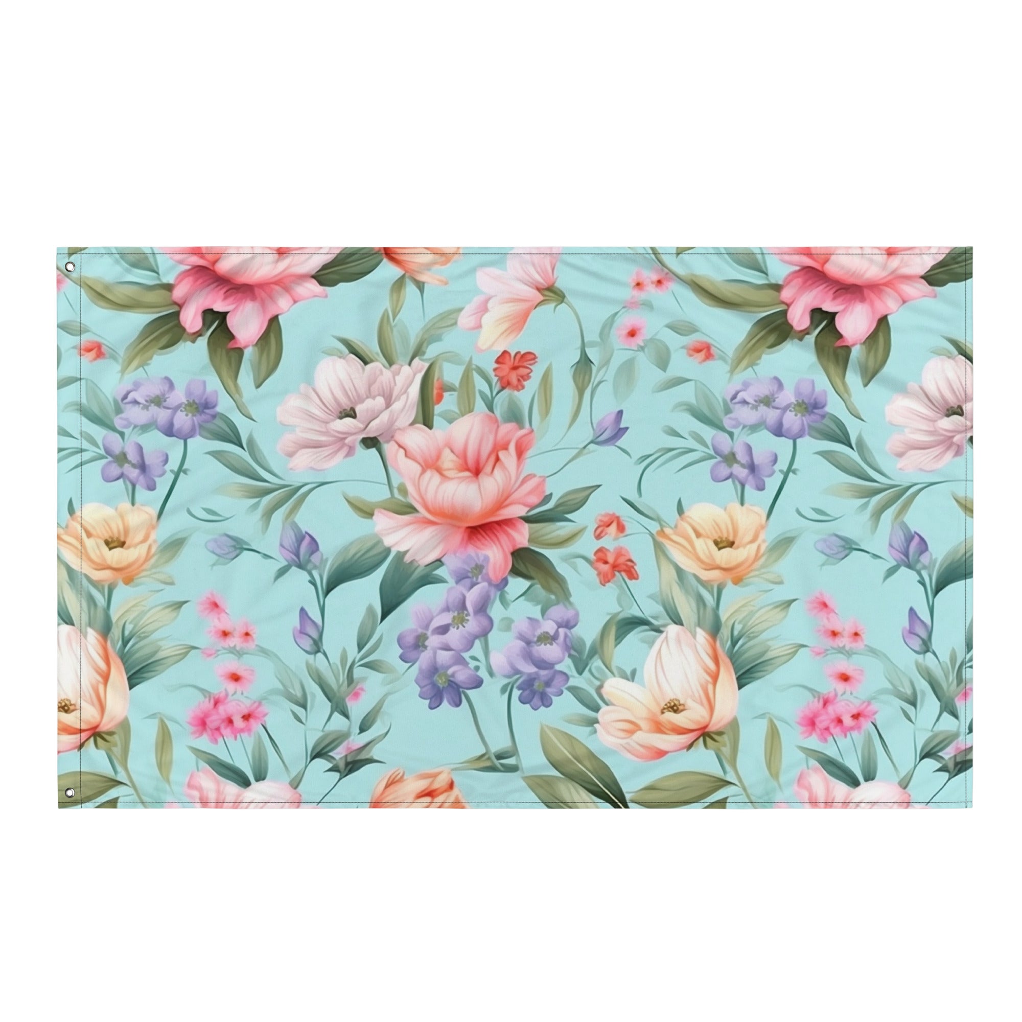 Floral Lover's Flower Enthusiast Wall Hanging Flag