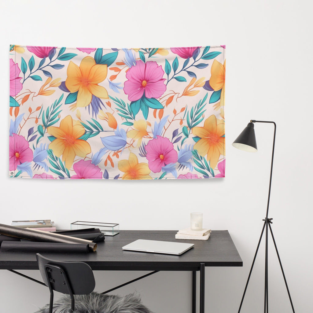 Floral Lover's Flower Enthusiast Wall Hanging Flag