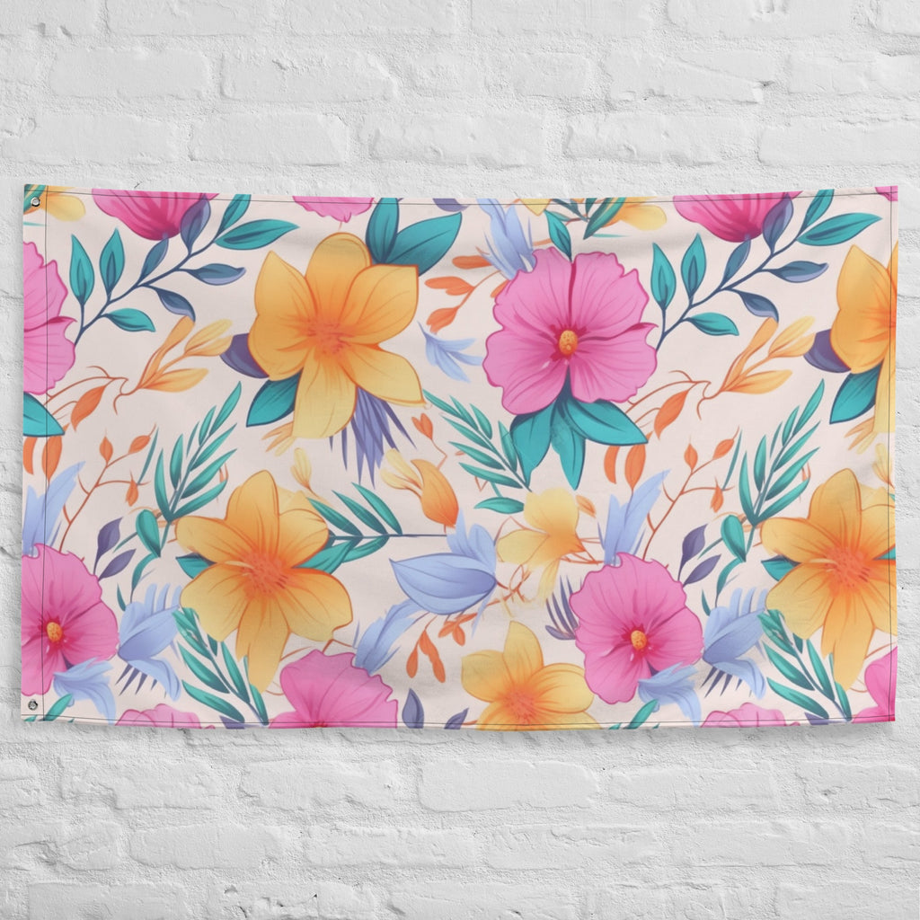 Floral Lover's Flower Enthusiast Wall Hanging Flag
