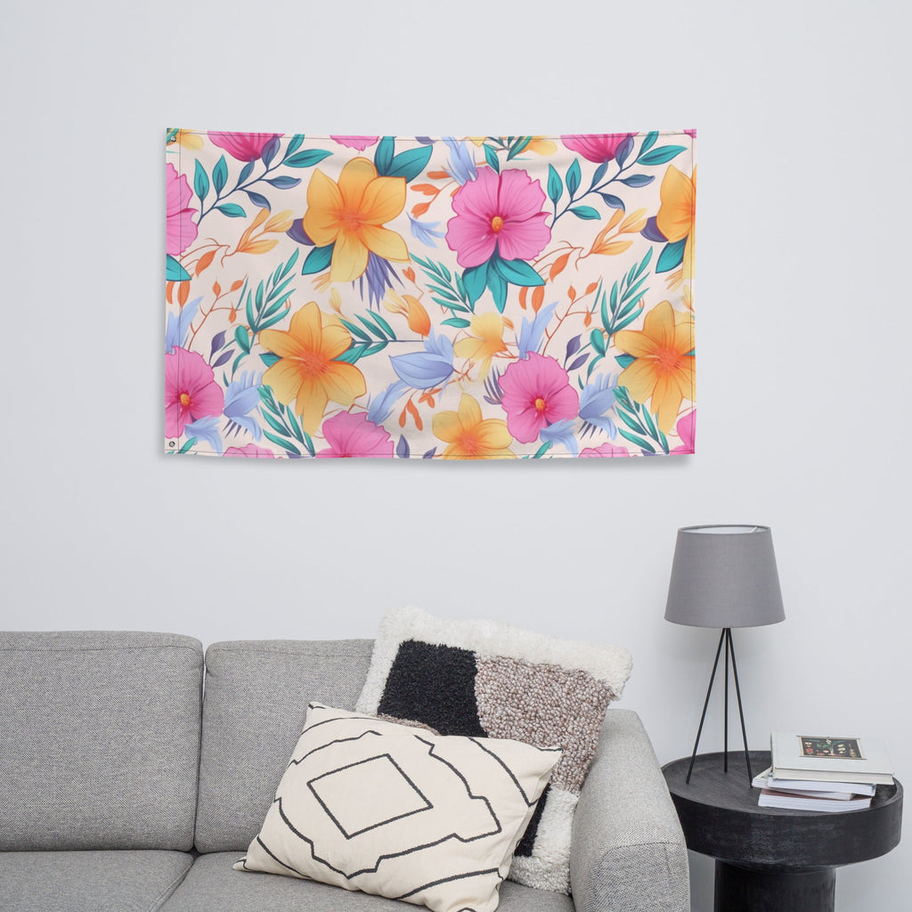 Floral Lover's Flower Enthusiast Wall Hanging Flag