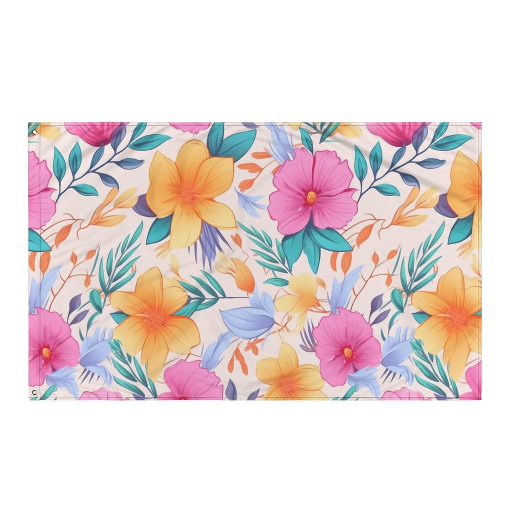 Floral Lover's Flower Enthusiast Wall Hanging Flag