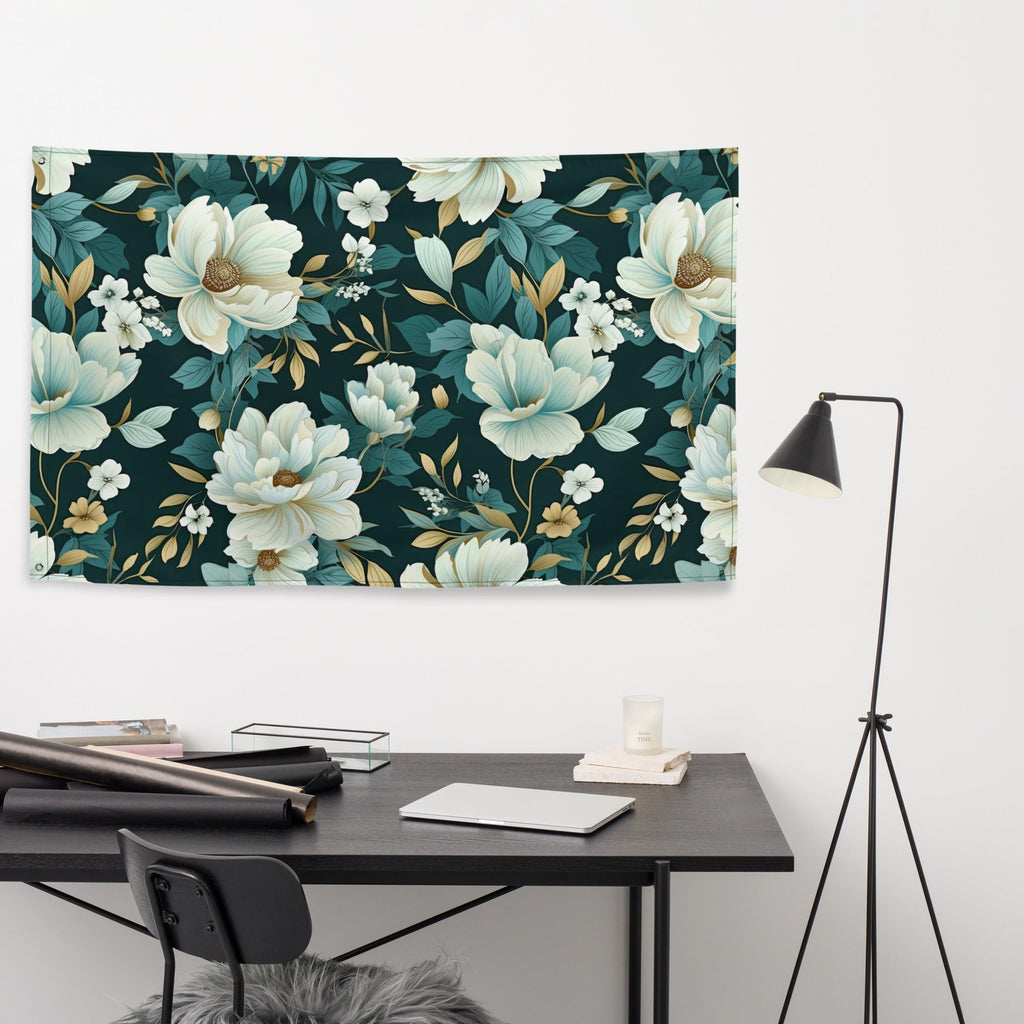 Floral Lover's Flower Enthusiast Wall Hanging Flag