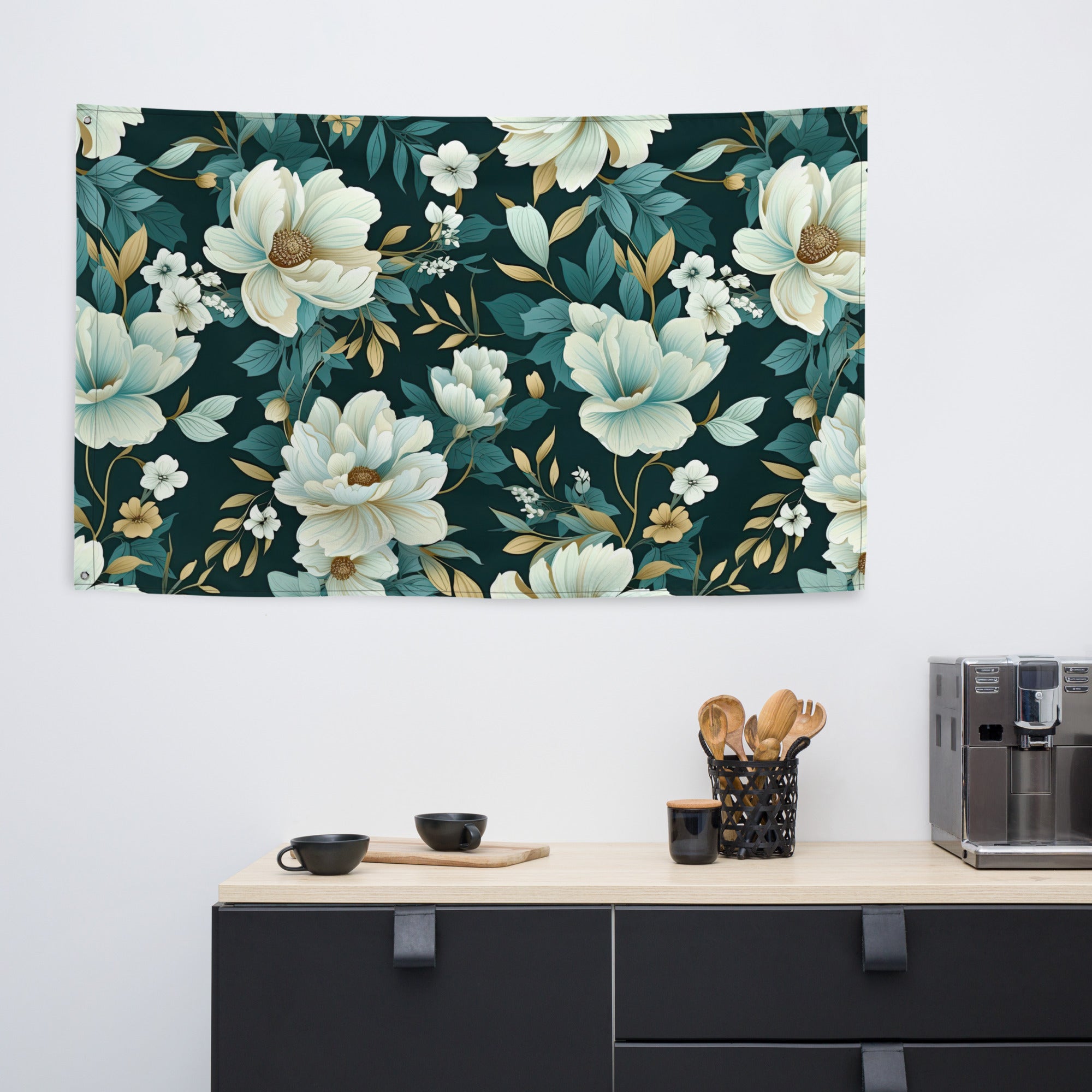 Floral Lover's Flower Enthusiast Wall Hanging Flag