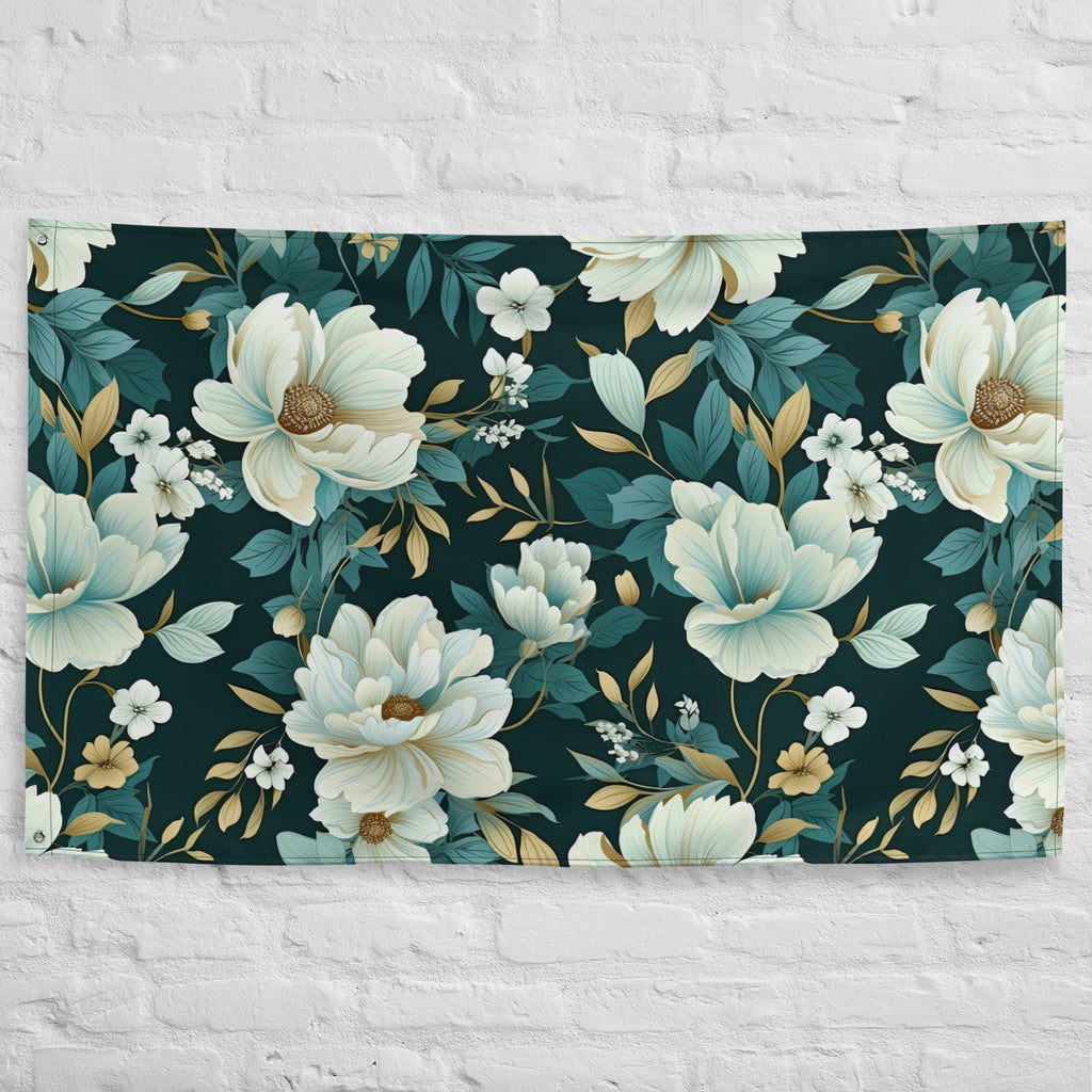 Floral Lover's Flower Enthusiast Wall Hanging Flag