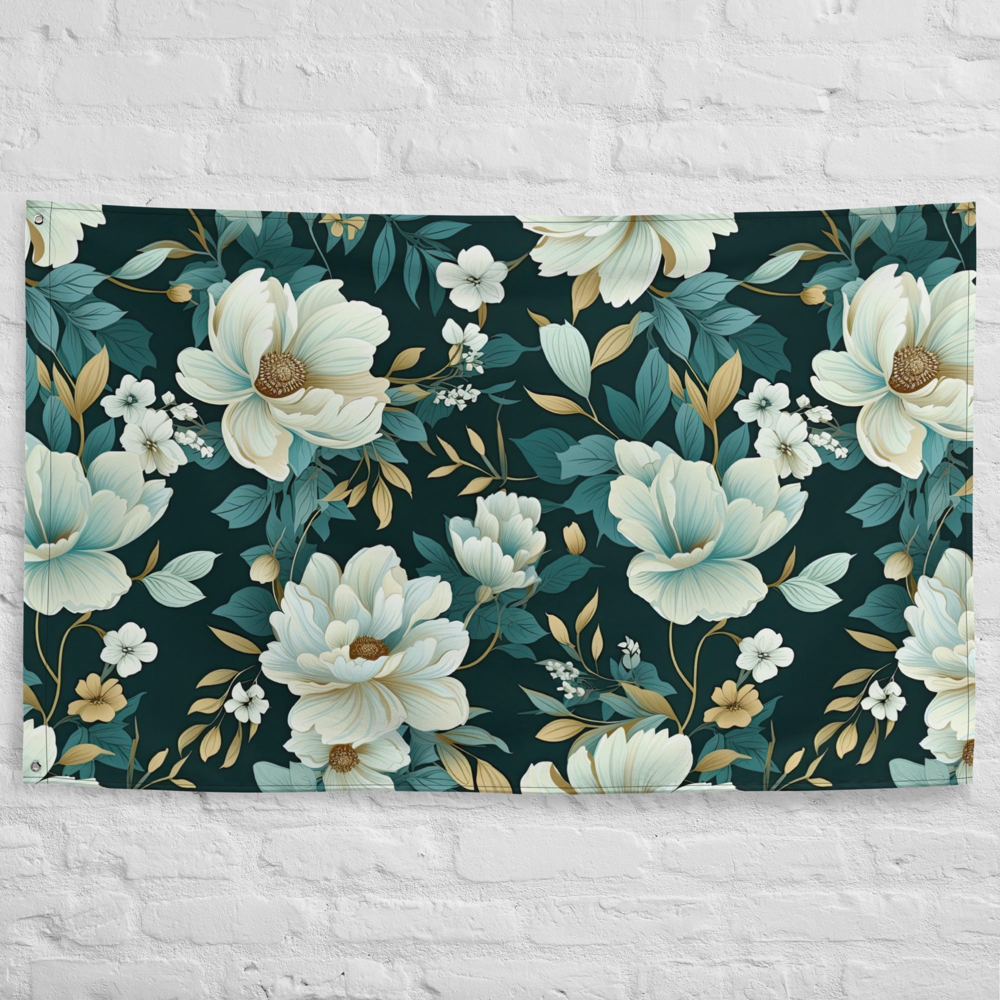 Floral Lover's Flower Enthusiast Wall Hanging Flag