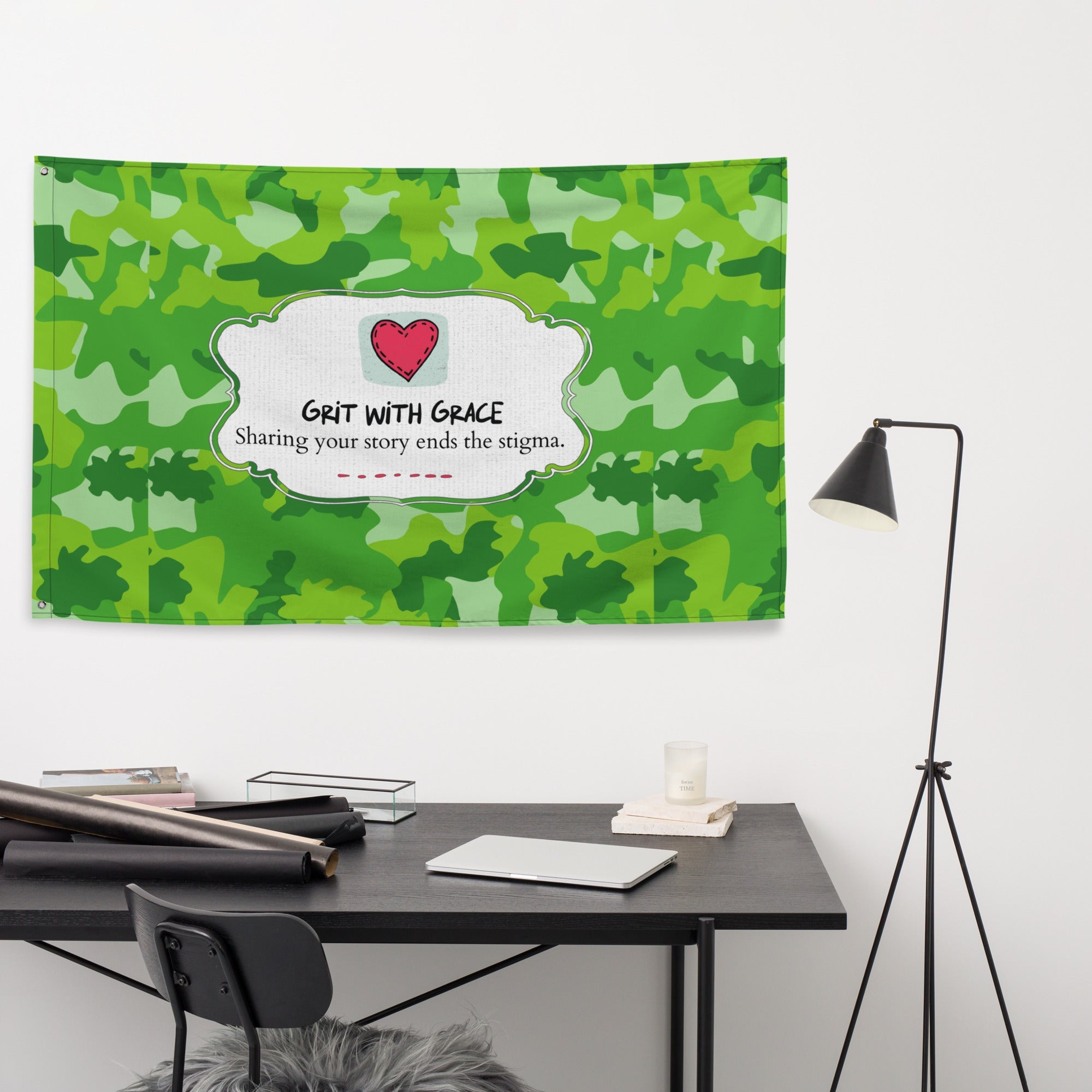 Army Enthusiast Camouflage Flag
