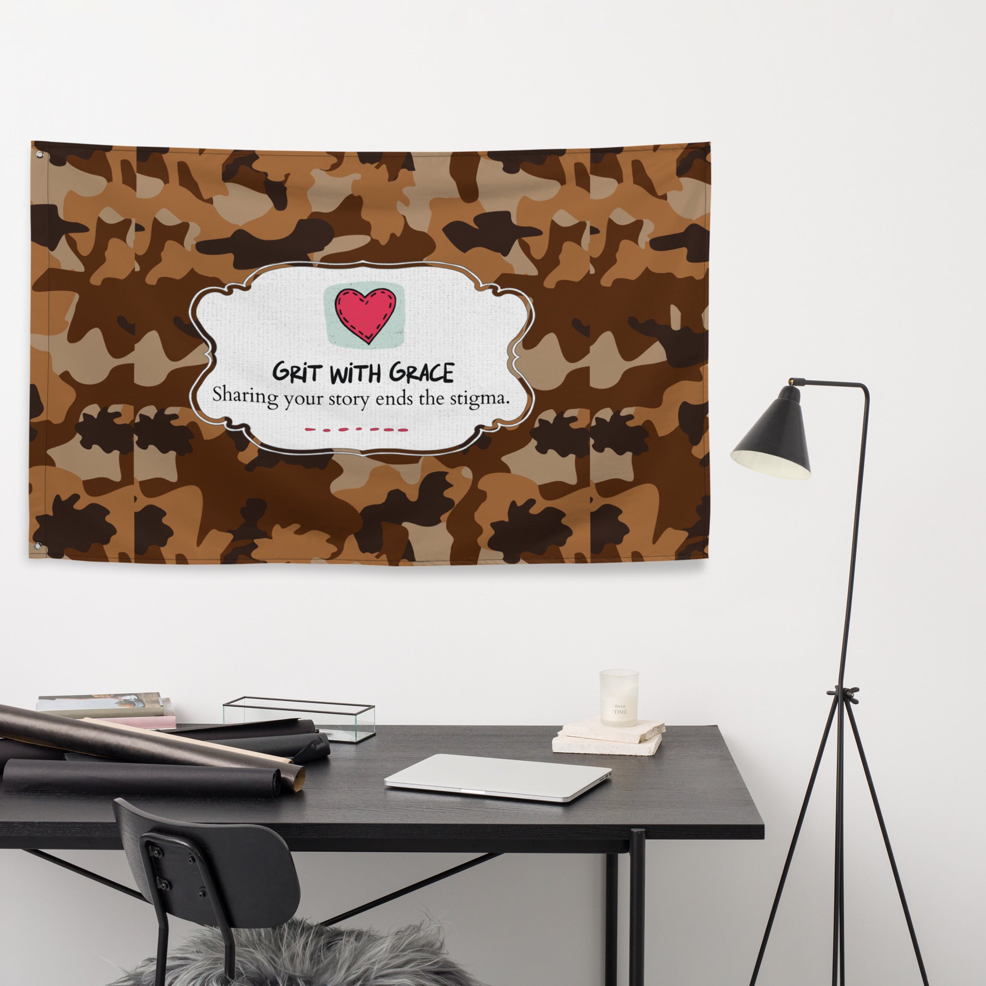Army Enthusiast Camouflage Flag
