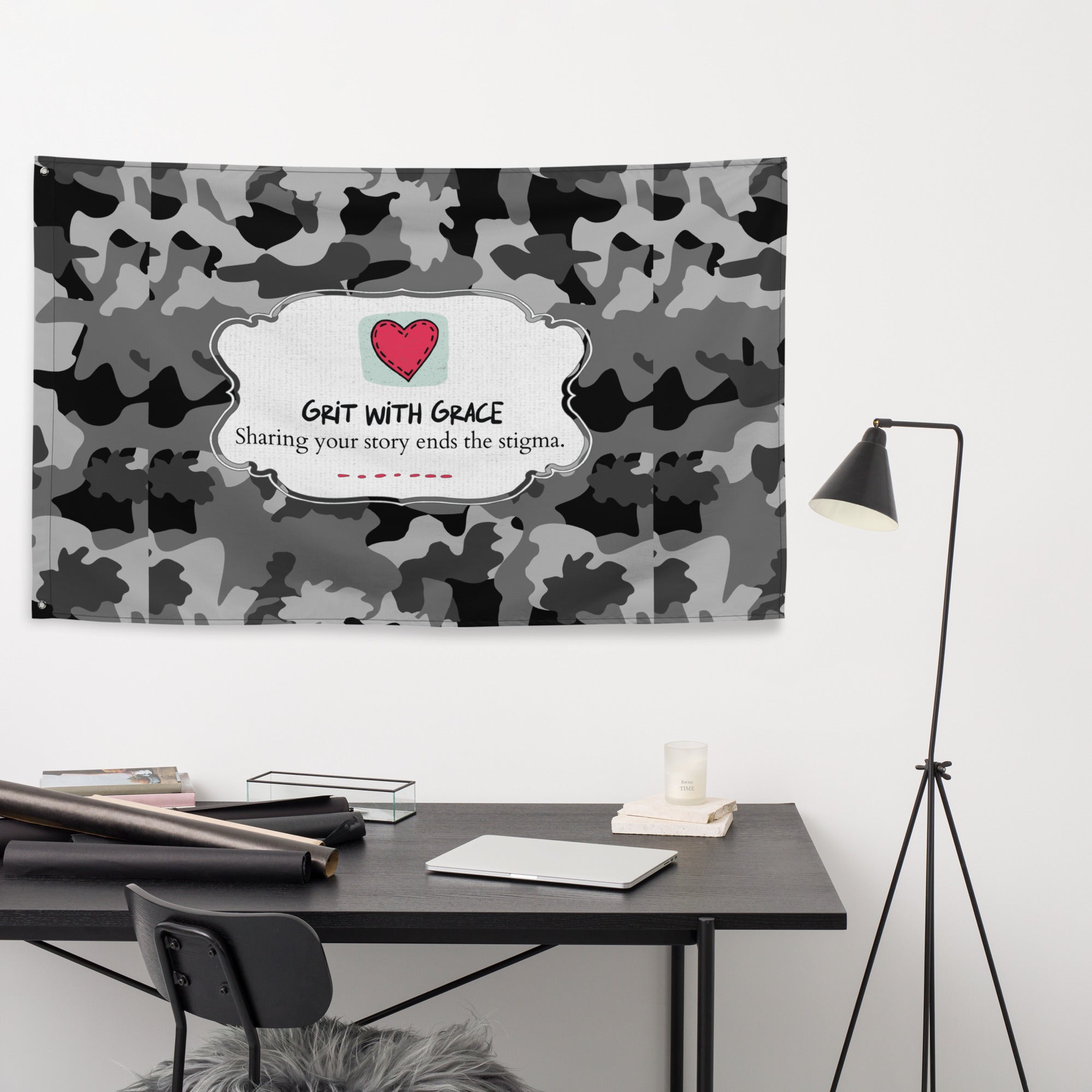 Army Enthusiast Camouflage Flag