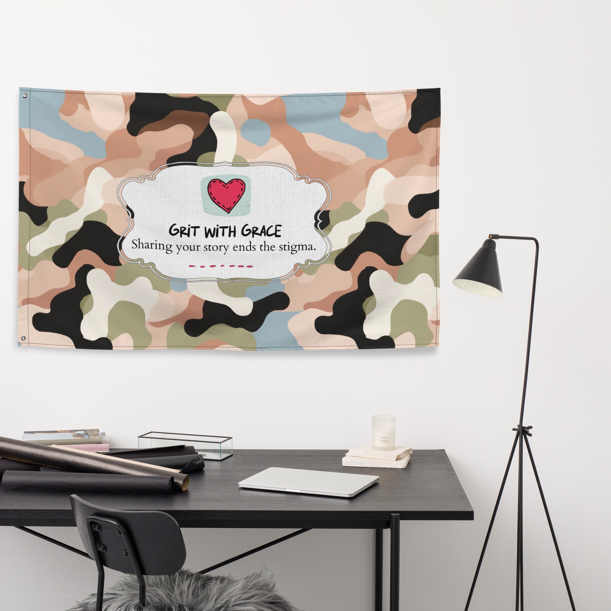 Army Enthusiast Camouflage Flag