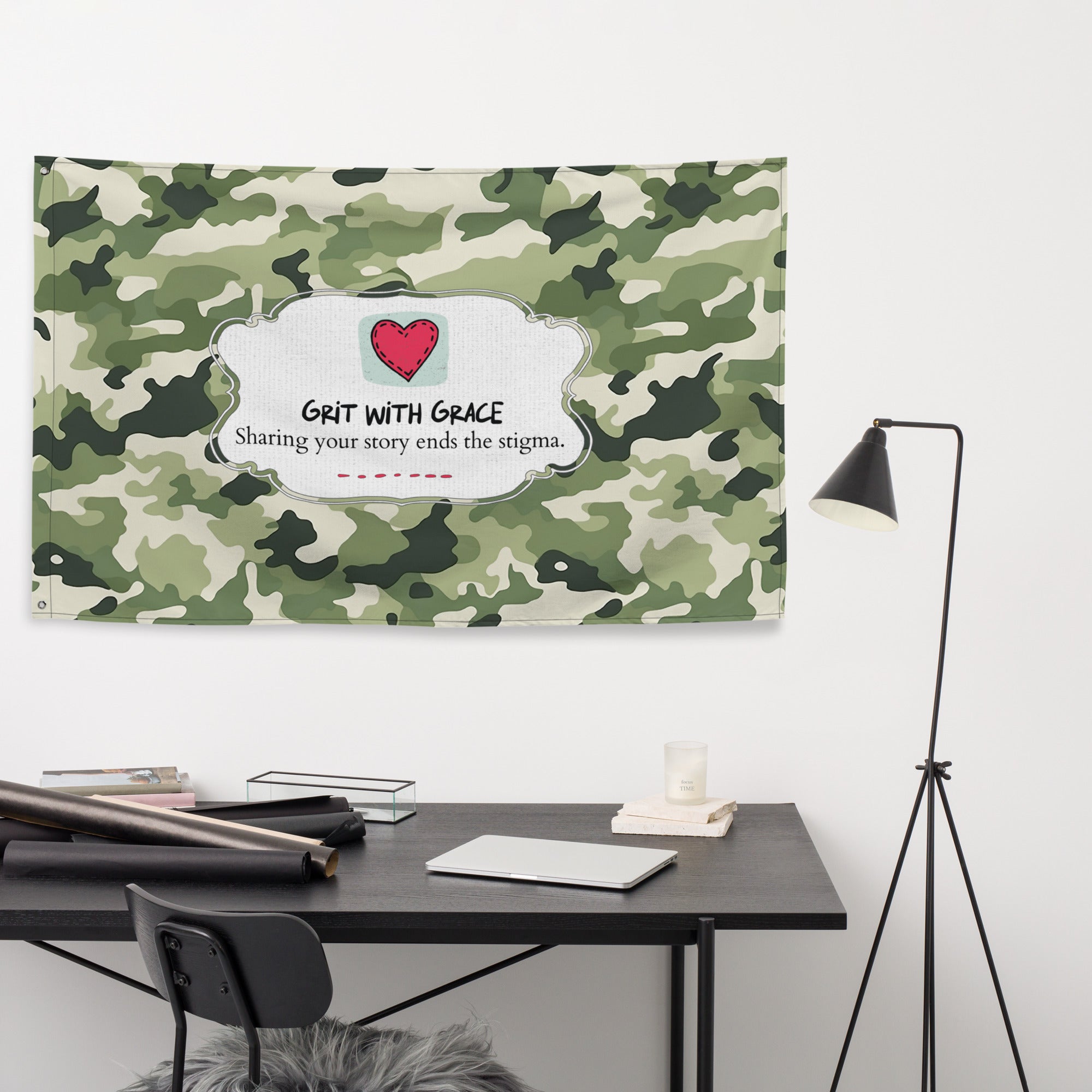 Army Enthusiast Camouflage Flag