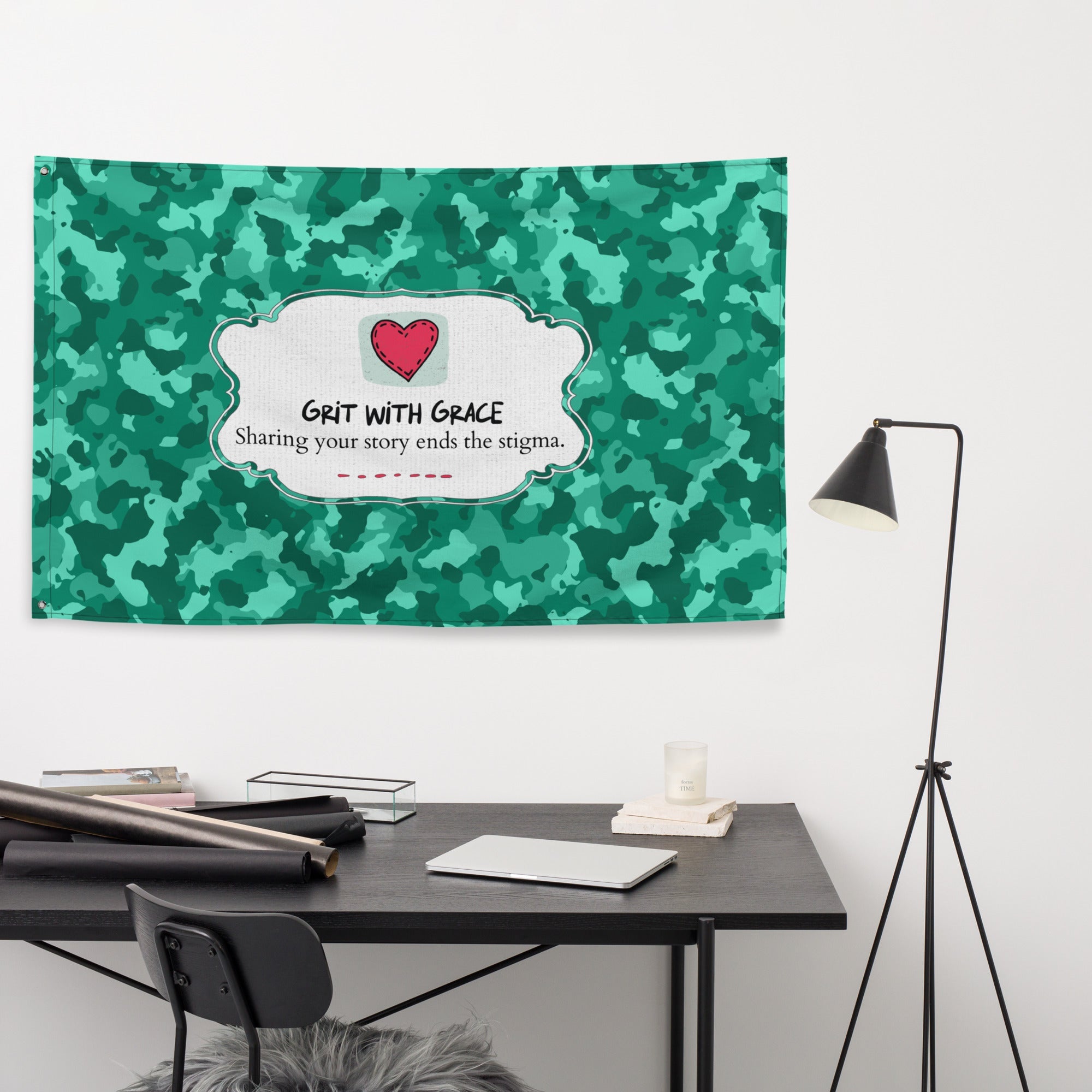 Army Enthusiast Camouflage Flag