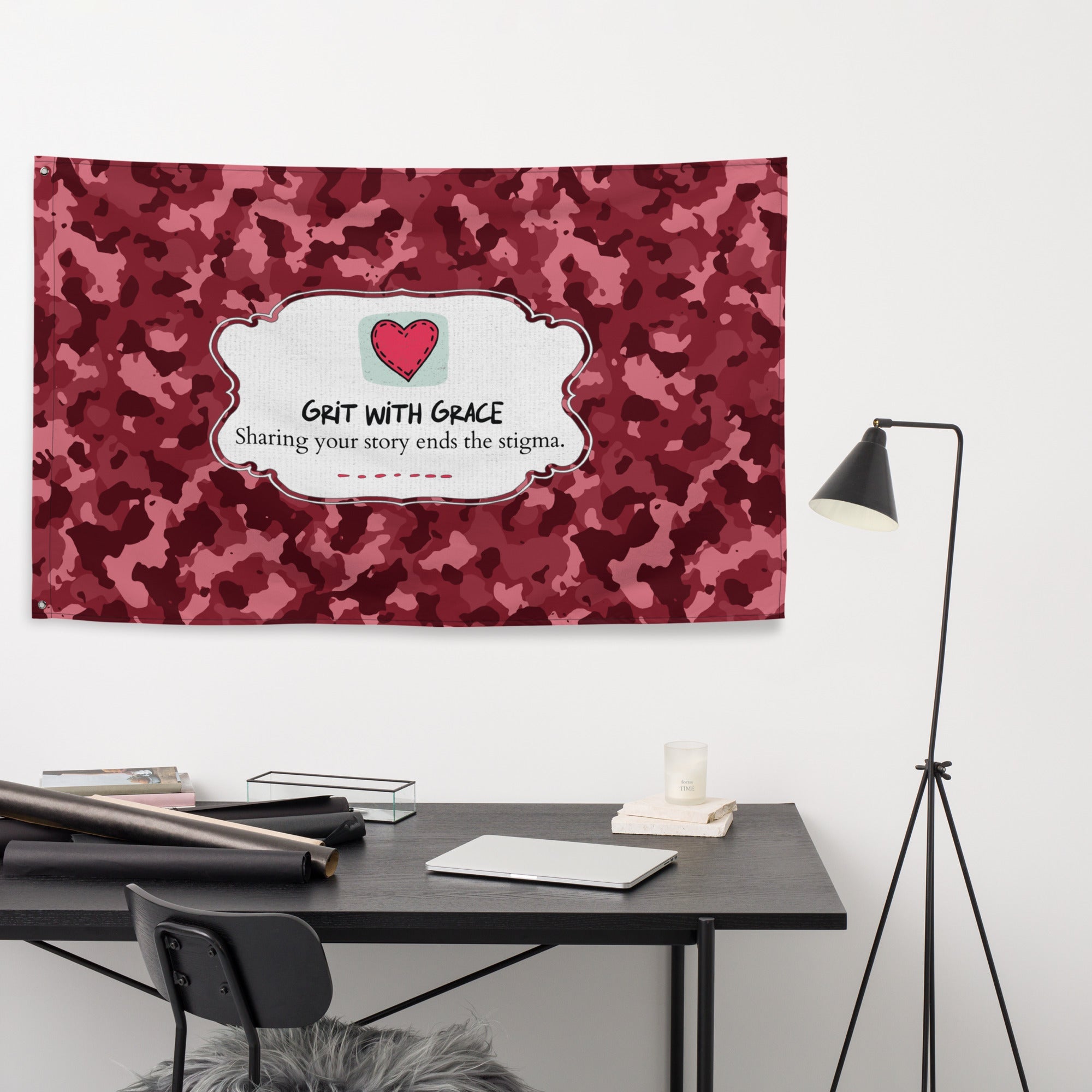 Army Enthusiast Camouflage Flag