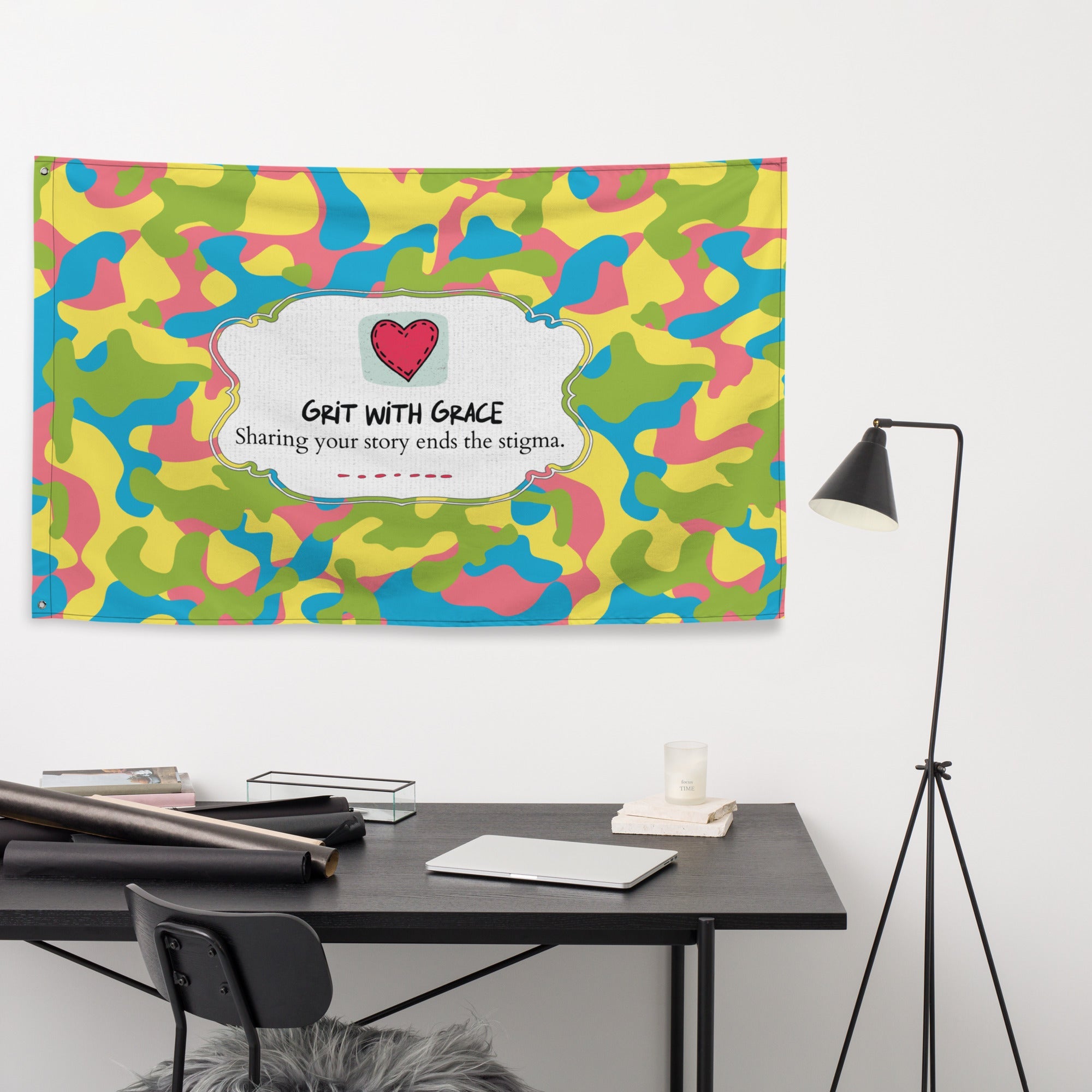 Army Enthusiast Camouflage Flag