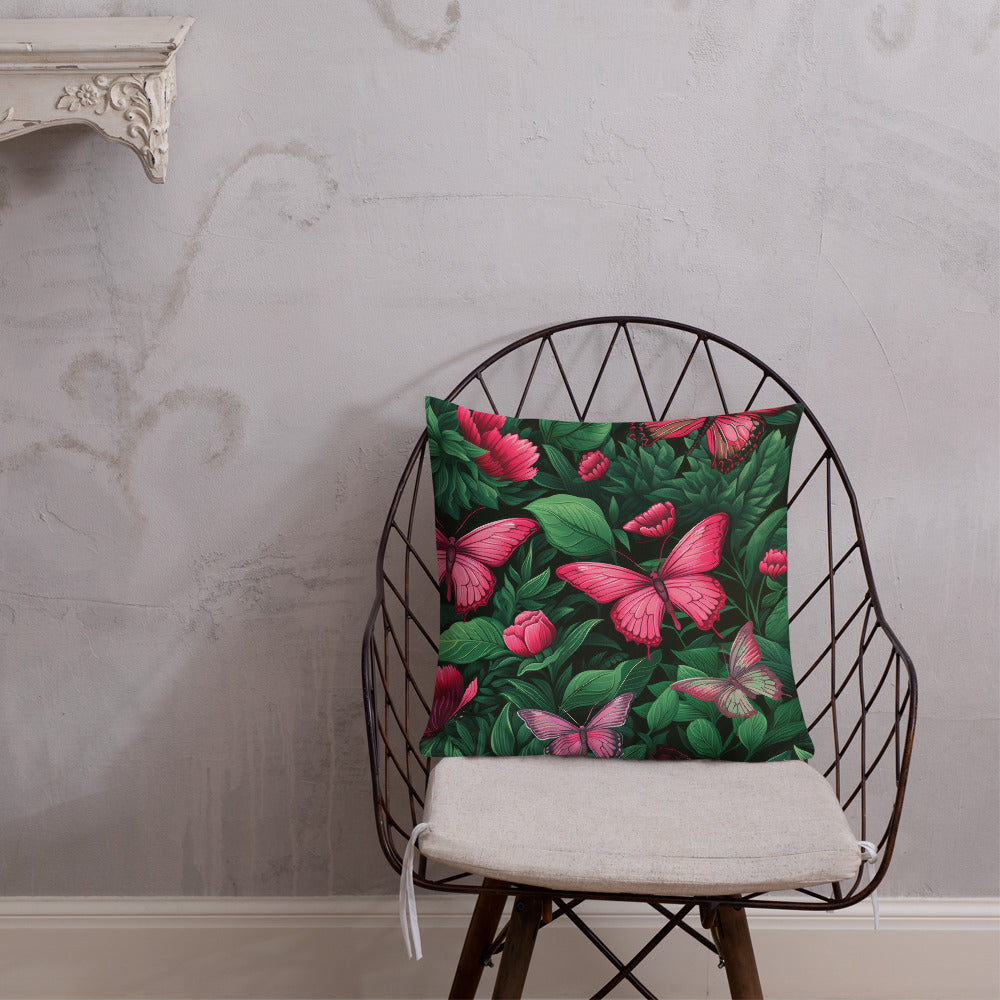 Butterfly Lover's Decorative Yet Comfortable Premium Pillow