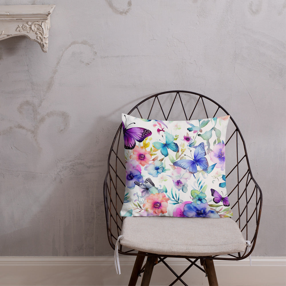 Butterfly Lover's Decorative Yet Comfortable Premium Pillow