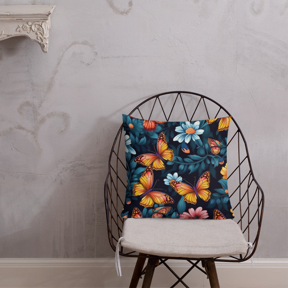 Butterfly Lover's Decorative Yet Comfortable Premium Pillow