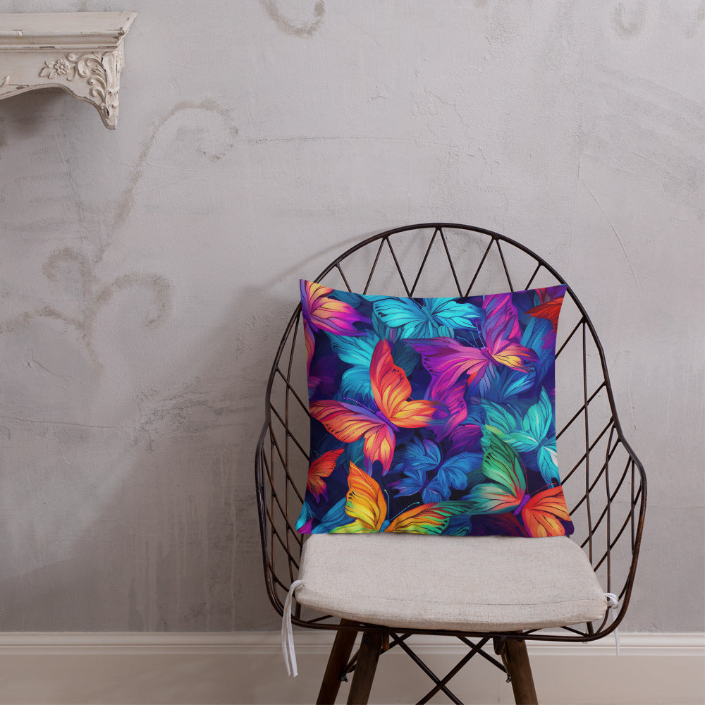 Butterfly Lover's Decorative Yet Comfortable Premium Pillow