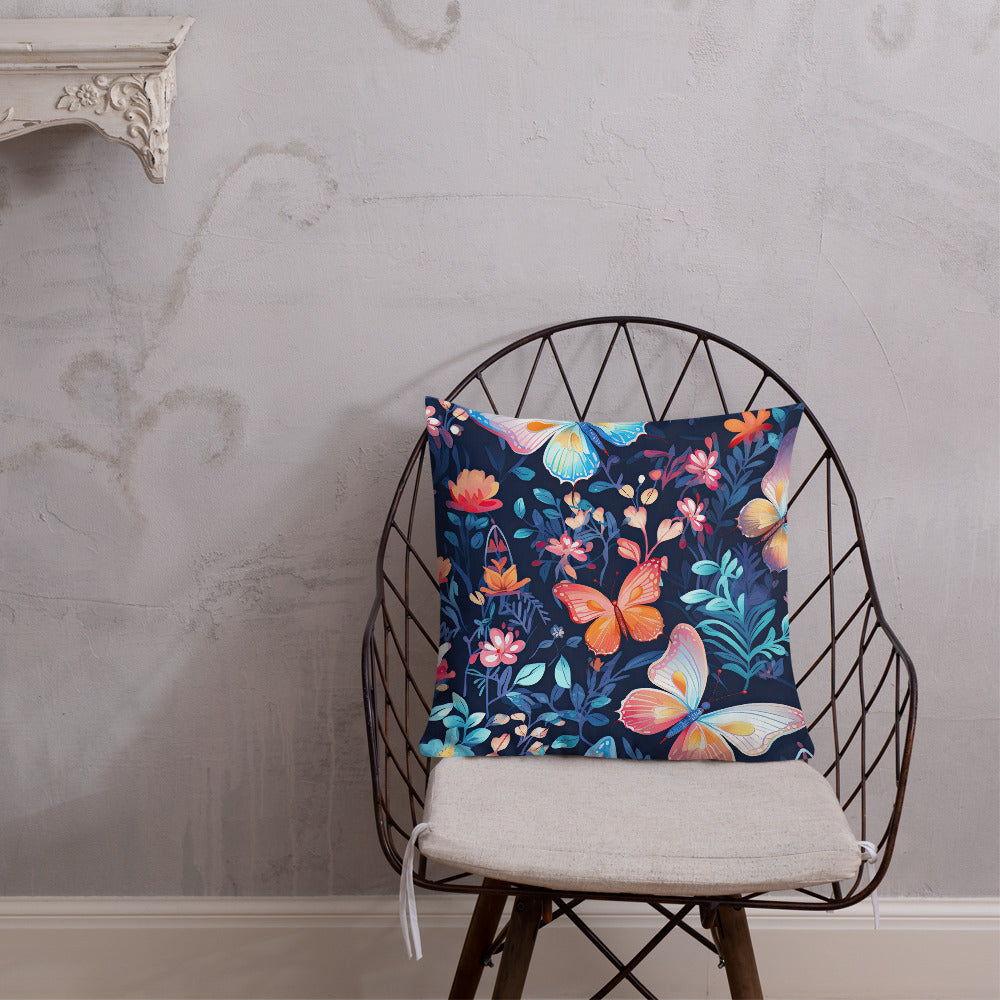 Butterfly Lover's Decorative Yet Comfortable Premium Pillow