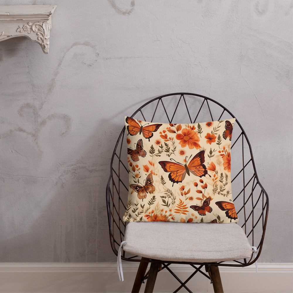 Butterfly Lover's Decorative Yet Comfortable Premium Pillow