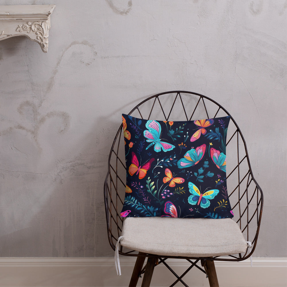 Butterfly Lover's Decorative Yet Comfortable Premium Pillow