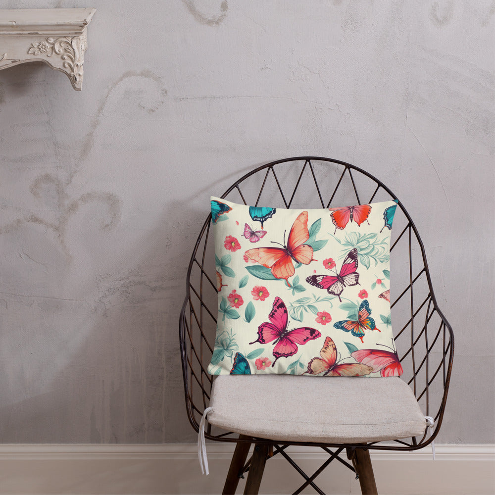 Butterfly Lover's Decorative Yet Comfortable Premium Pillow