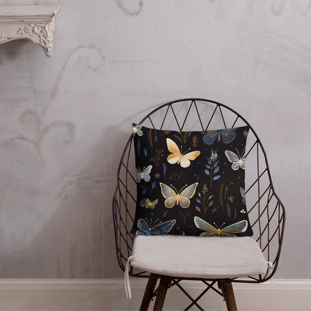 Butterfly Lover's Decorative Yet Comfortable Premium Pillow