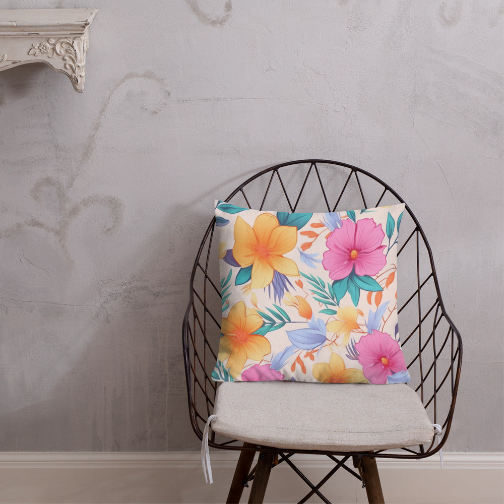 Floral Lover's Botanical Throw Pillow
