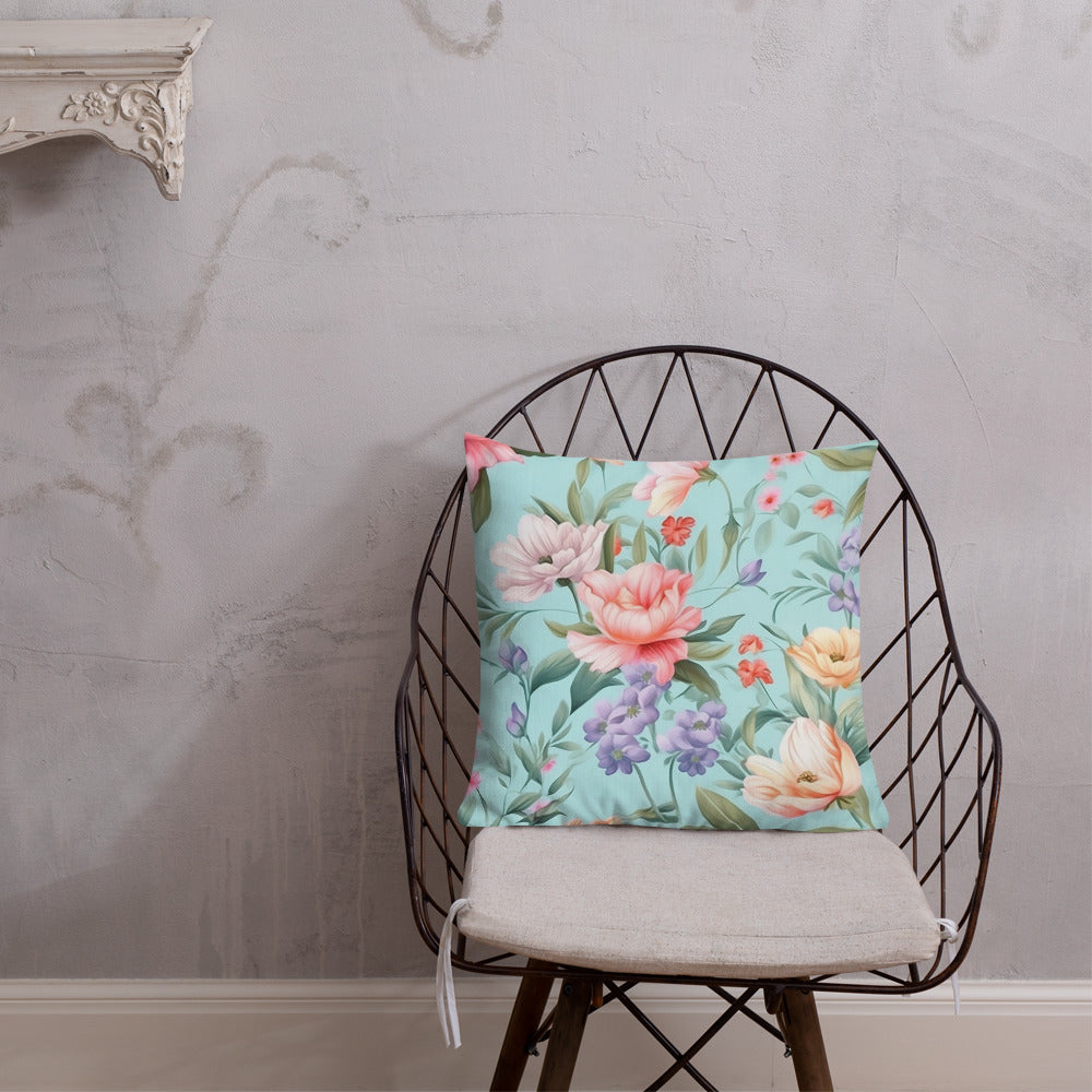 Floral Lover's Botanical Throw Pillow