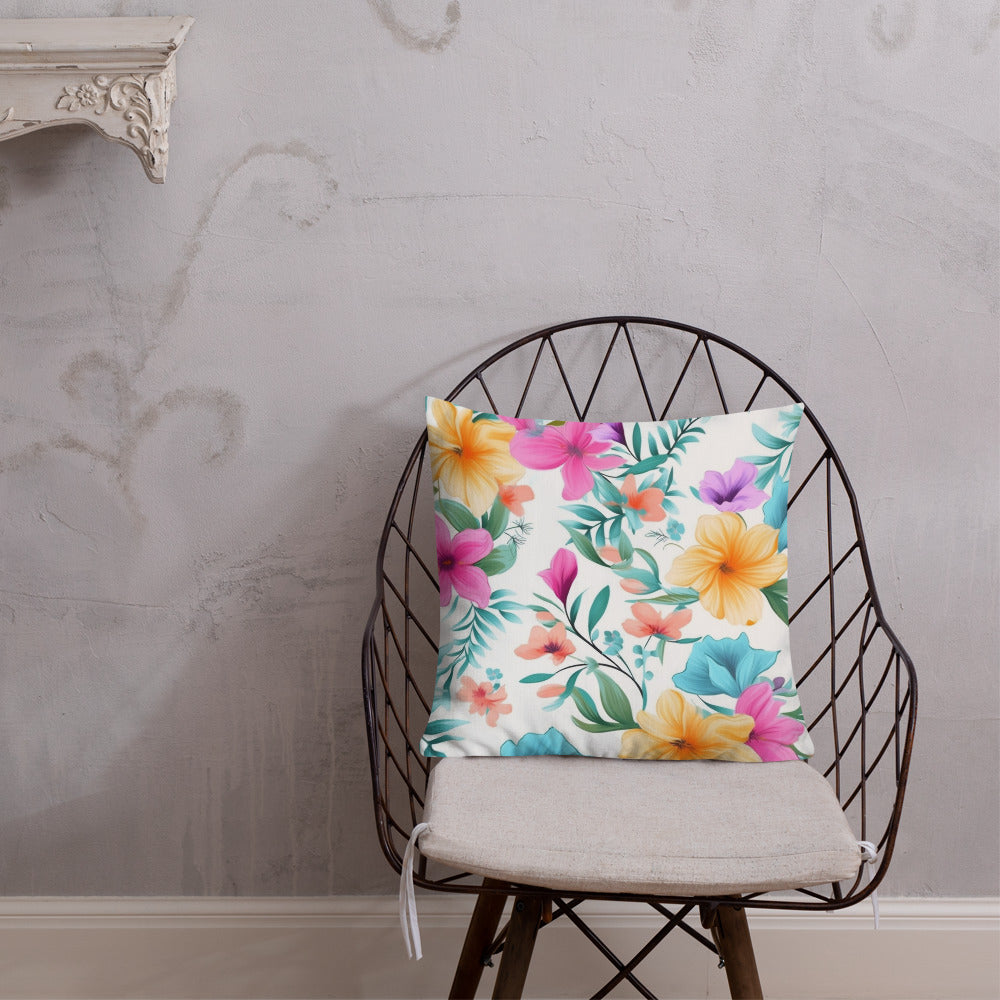 Floral Lover's Botanical Throw Pillow
