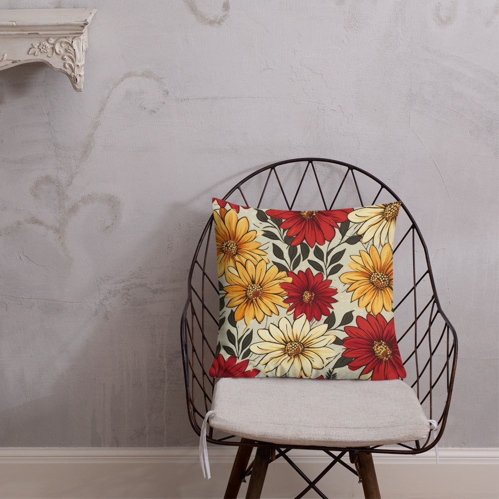 Floral Lover's Botanical Throw Pillow