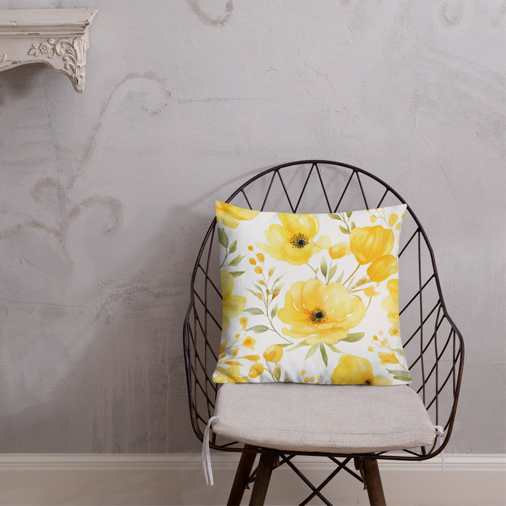 Floral Lover's Botanical Throw Pillow