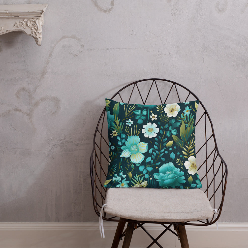 Floral Lover's Botanical Throw Pillow