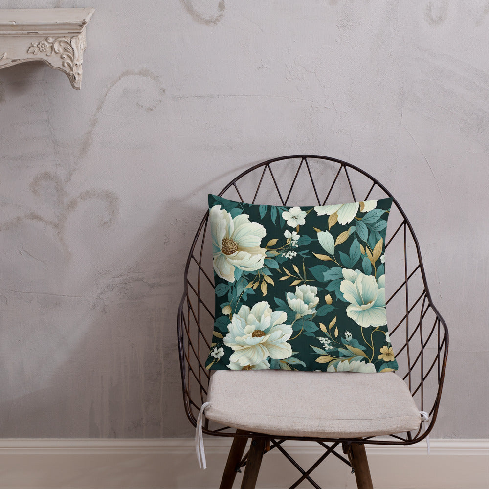 Floral Lover's Botanical Throw Pillow