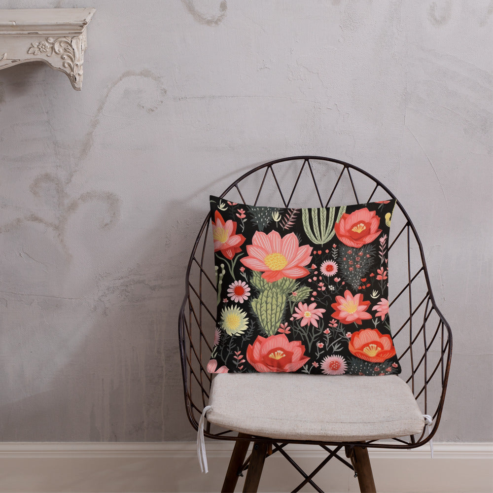 Floral Lover's Botanical Throw Pillow