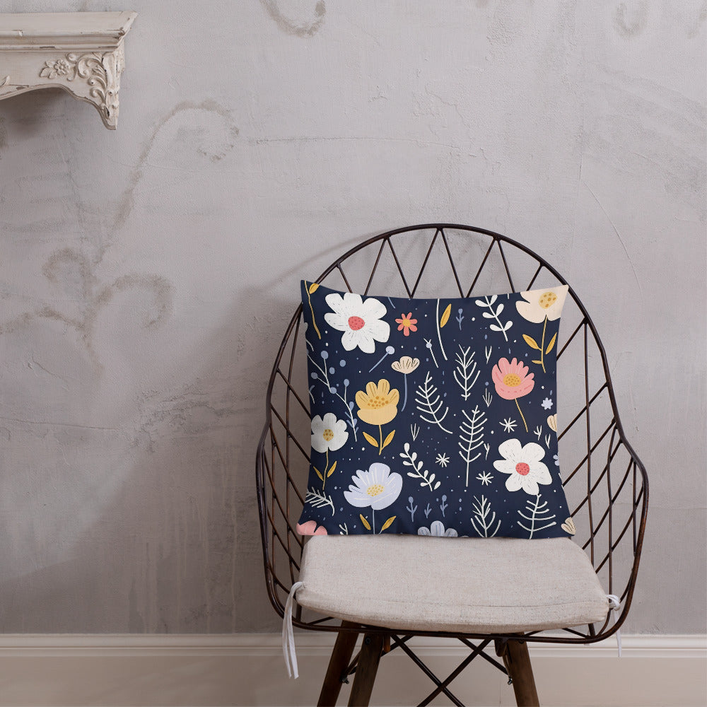 Floral Lover's Botanical Throw Pillow