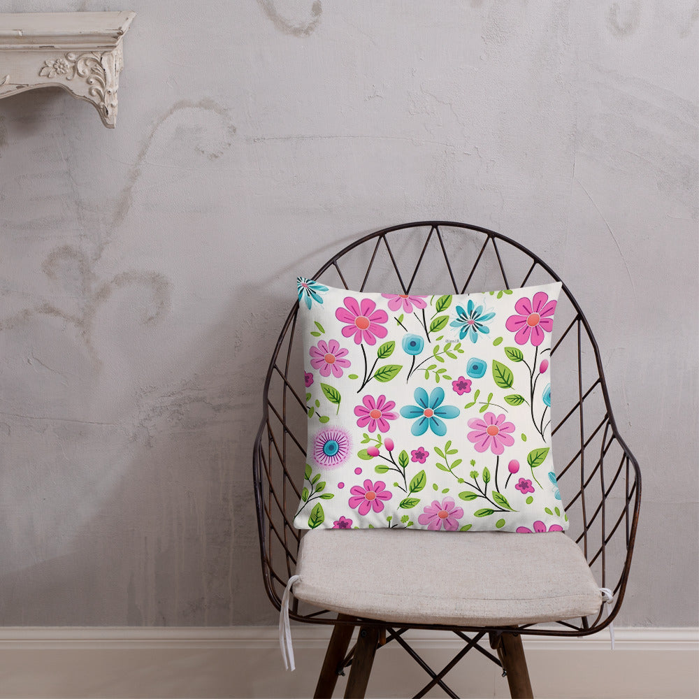 Floral Lover's Botanical Throw Pillow