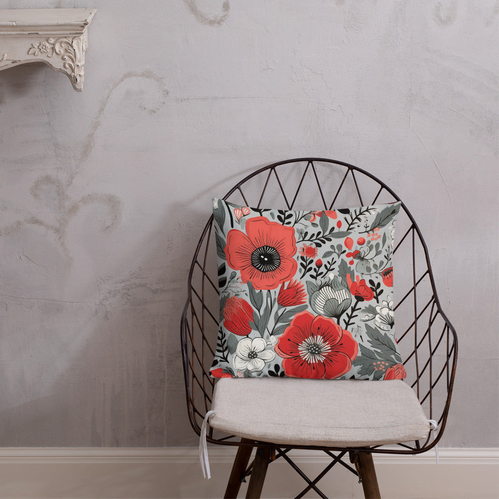 Floral Lover's Botanical Throw Pillow