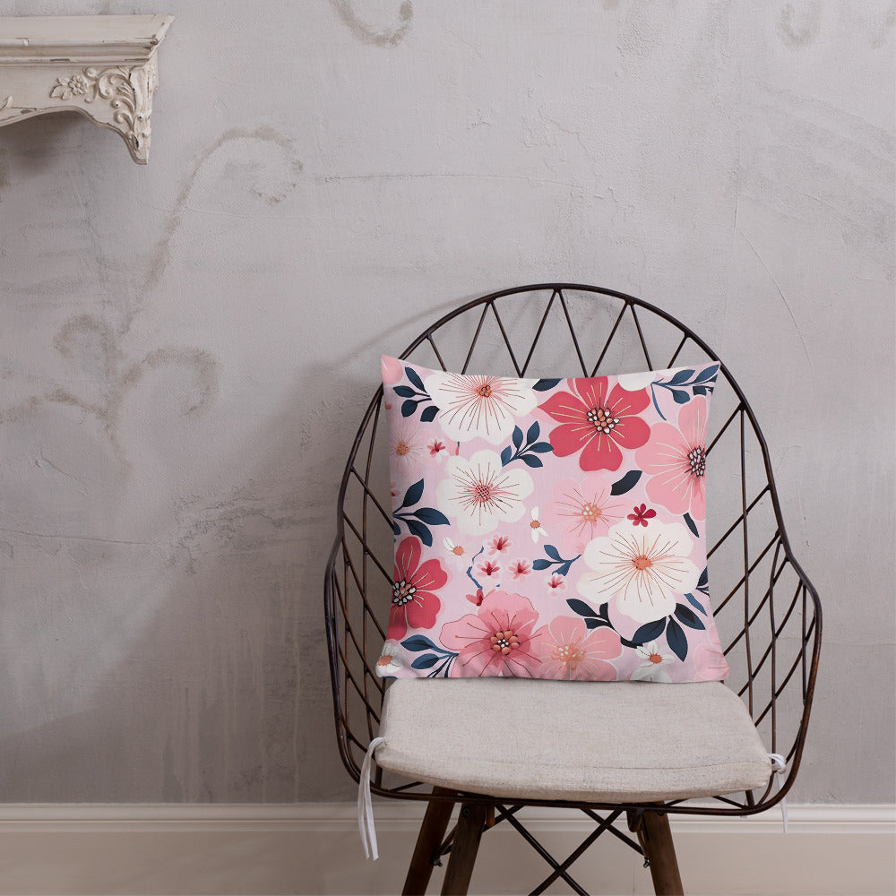 Floral Lover's Botanical Throw Pillow