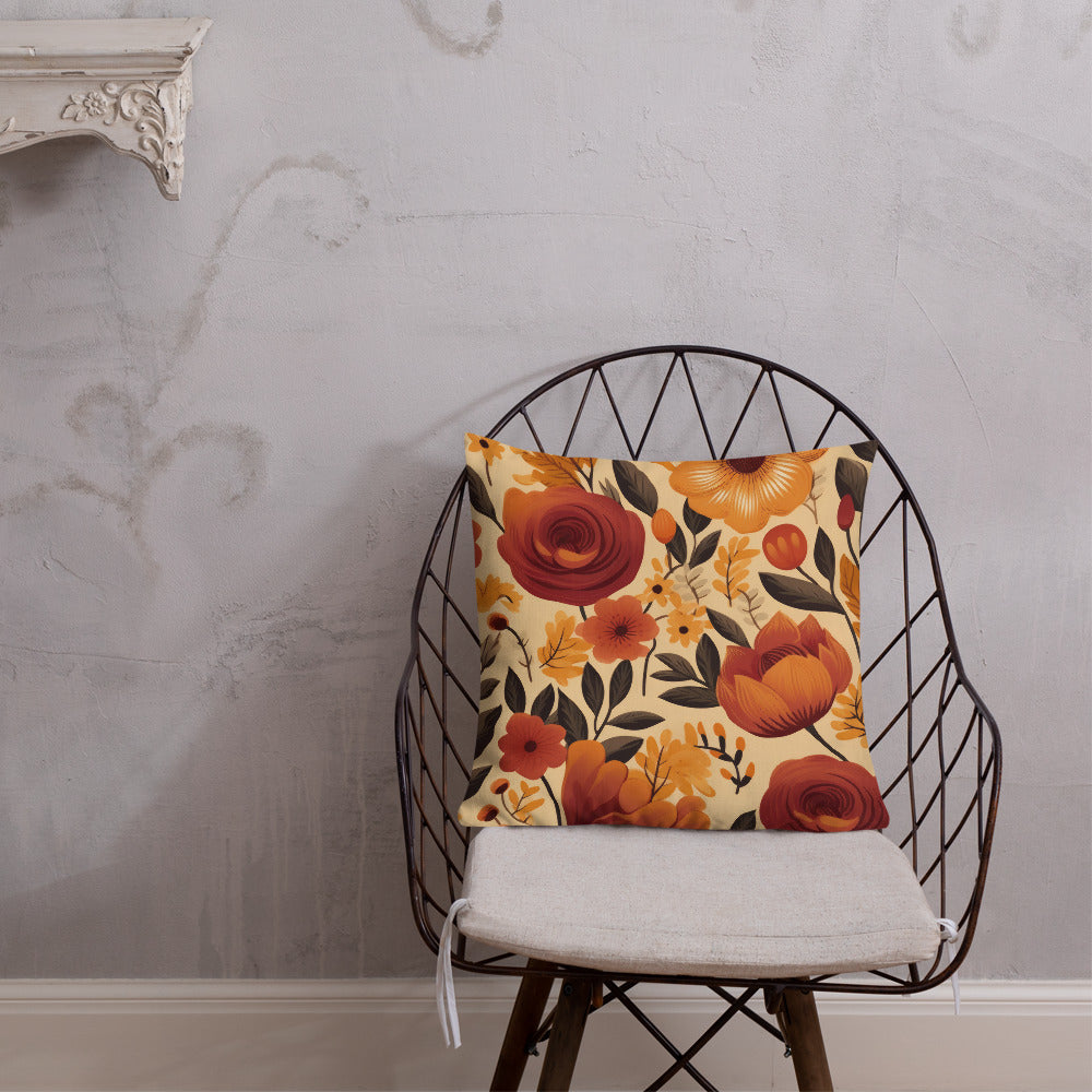 Floral Lover's Botanical Throw Pillow