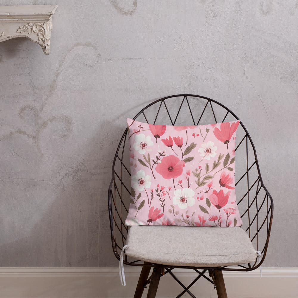 Floral Lover's Botanical Throw Pillow