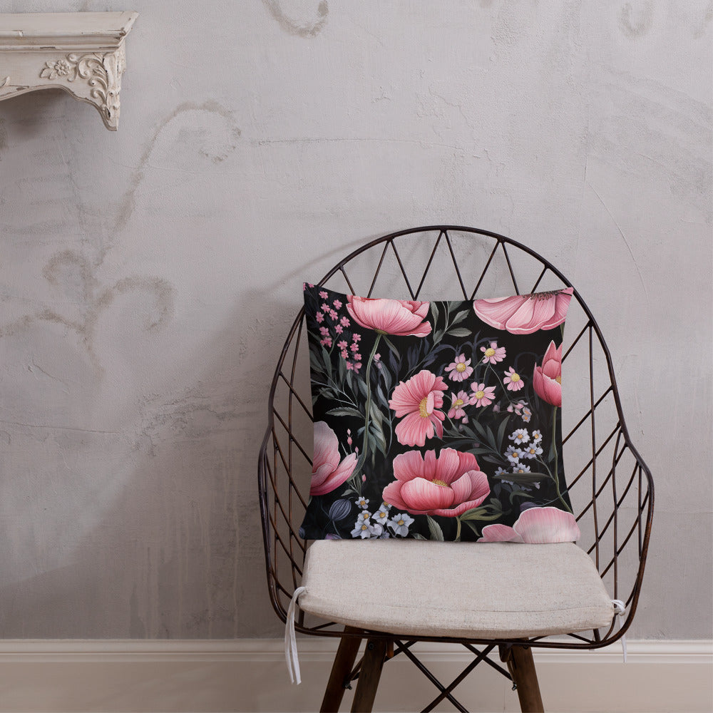 Floral Lover's Botanical Throw Pillow