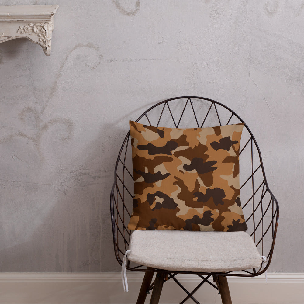 Army Enthusiast Camouflage Premium Throw Pillow