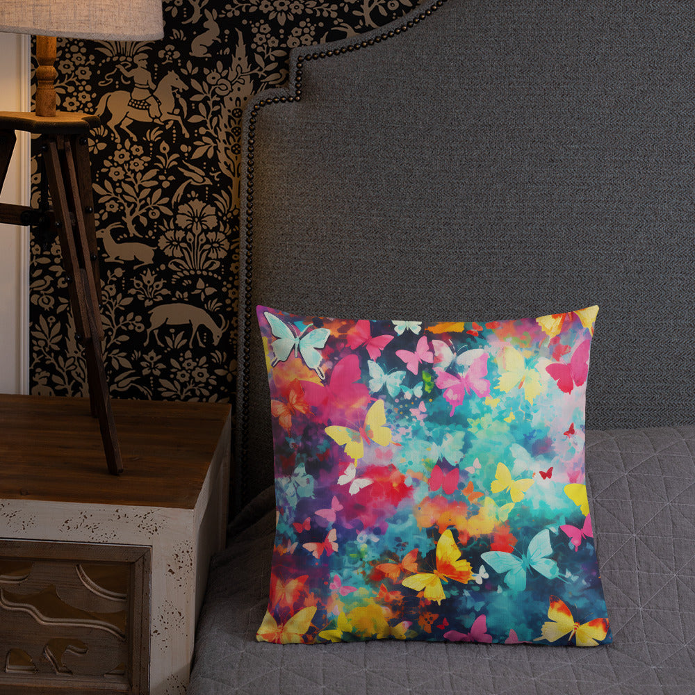Butterfly Lover's Decorative Yet Comfortable Premium Pillow