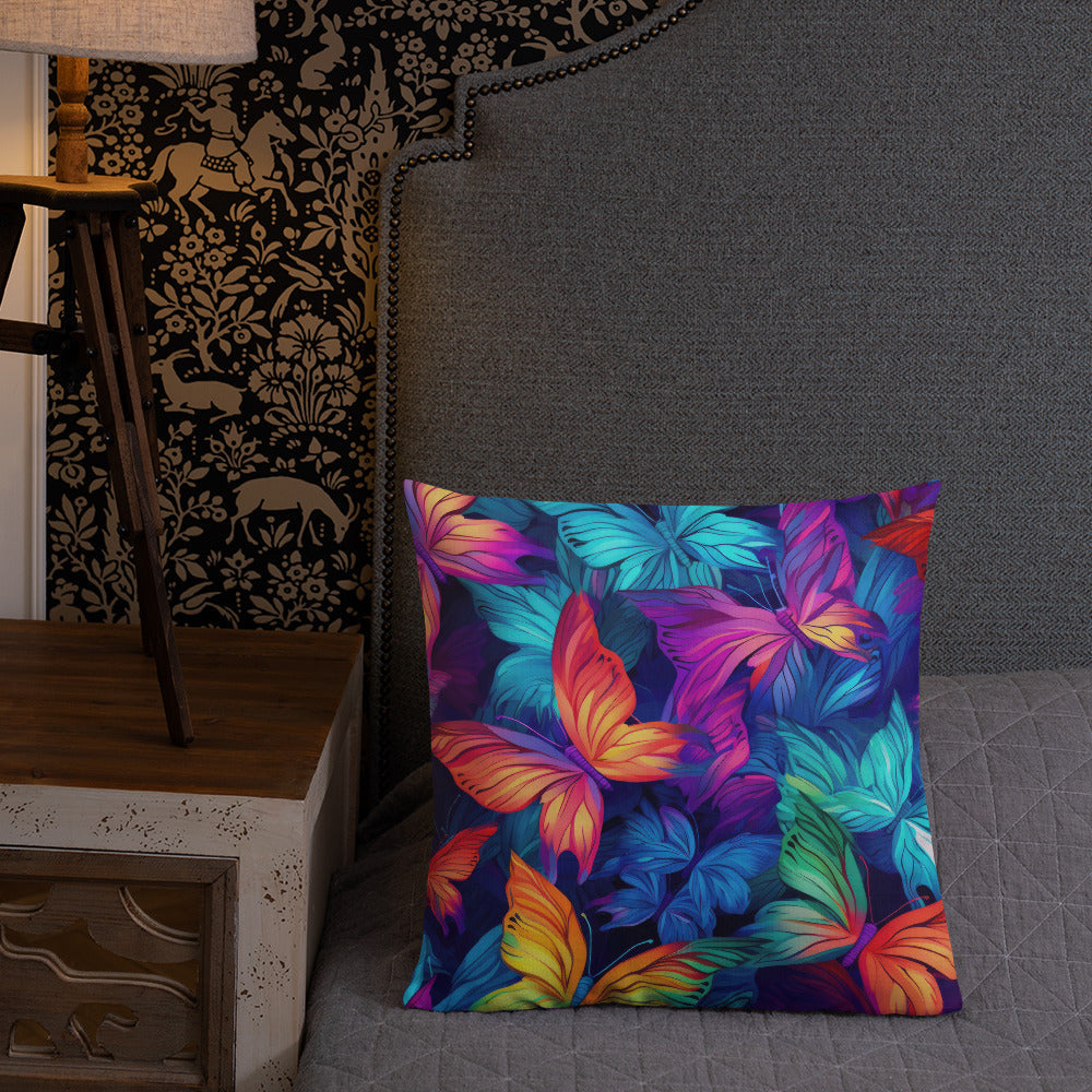 Butterfly Lover's Decorative Yet Comfortable Premium Pillow
